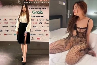 Ха Фуонг демонстрирует красоту розовой ночи бабочки